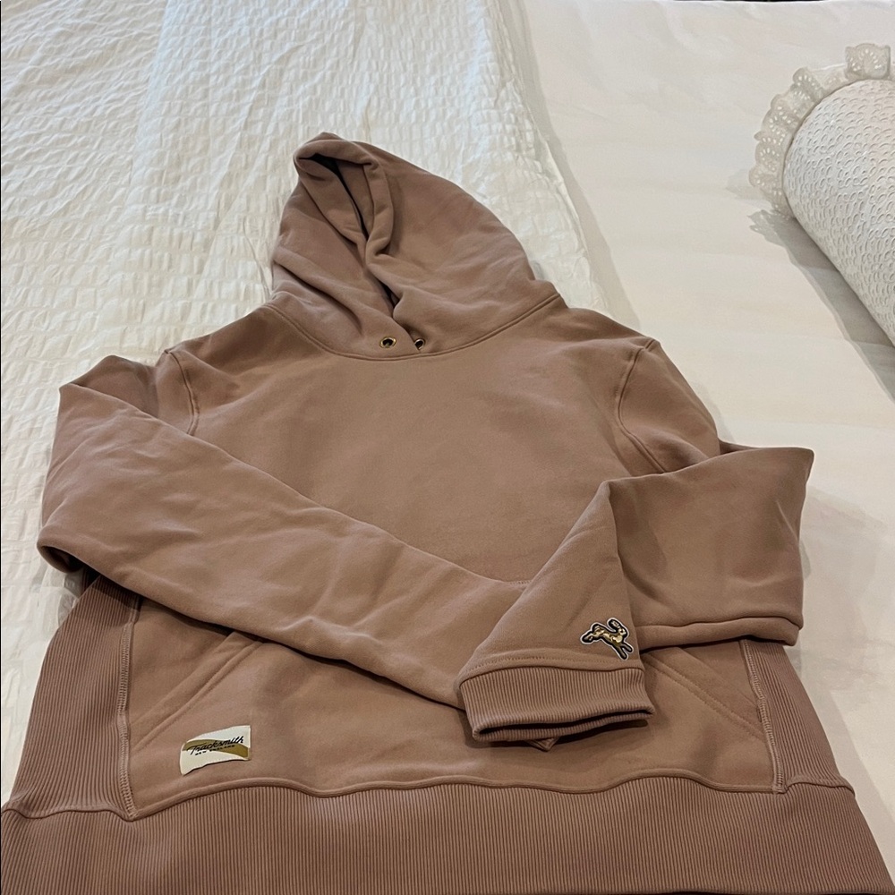 Tracksmith Tan Hoodie Sweatshirt never worn